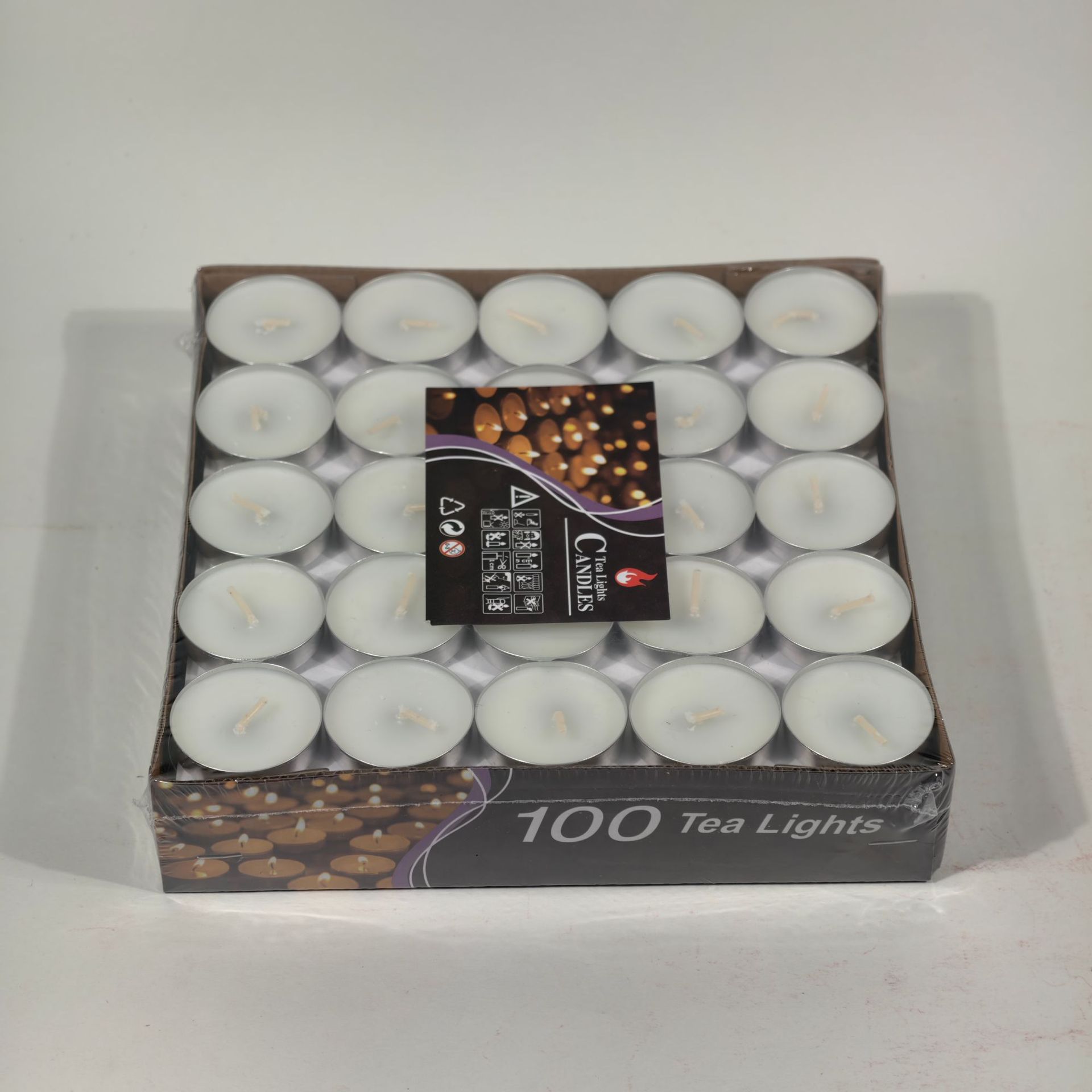 Fábrica al por mayor cáscara de aluminio té redondo cera Día de San Valentín propuesta Mostrar mapa Hotel té cocina fuego libre de humo pintura pequeña vela transfronteriza