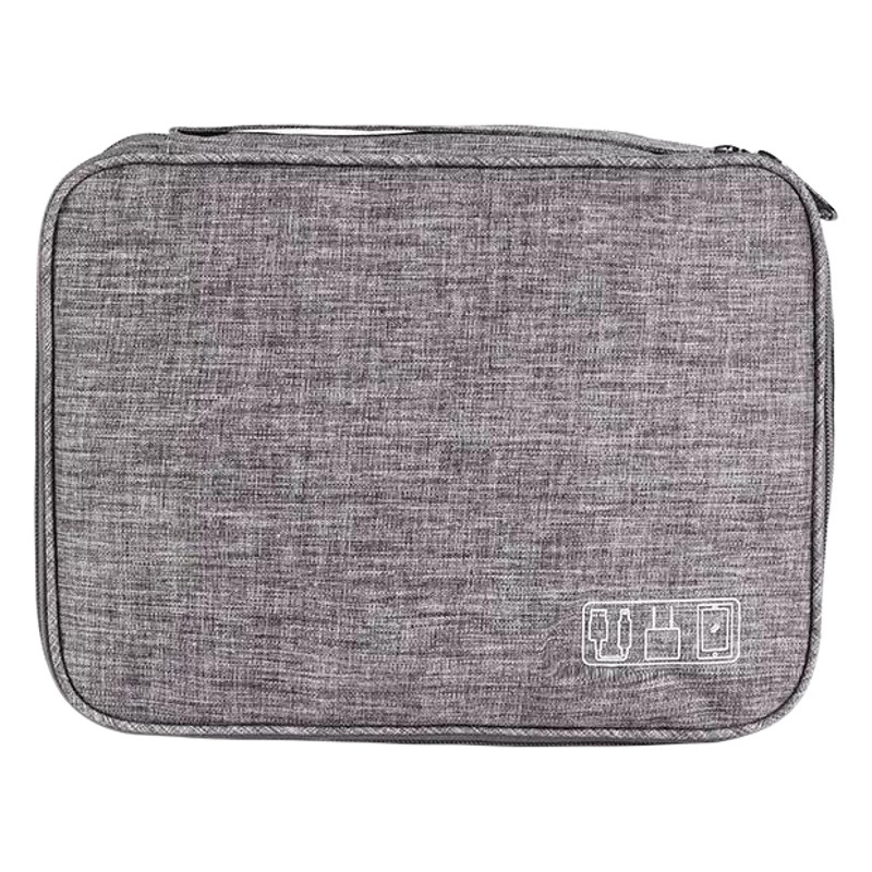 Oxford Cloth Three-Layer Digital Bag, Large Capacity Waterproof Digital Product Storage Bag, Computer Anti-Theft and Shockproof Bag, Business Bag