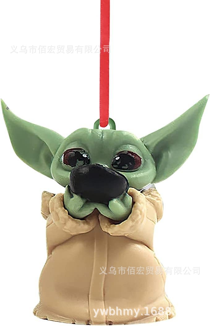 Nuevo producto transfronterizo Decoración de Navidad Baby Y-oda Baby Yoda Decoraciones de Navidad