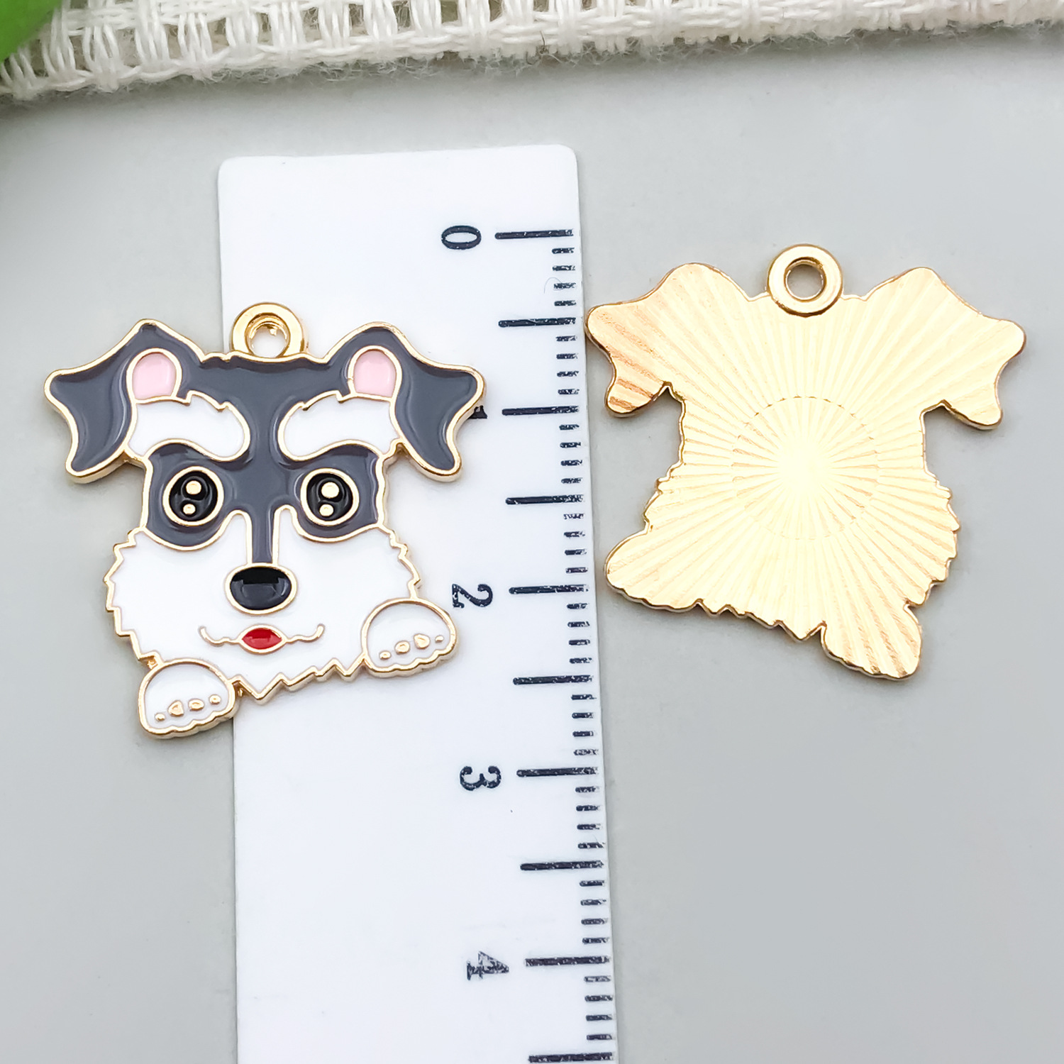 그레이 슈나우저 24x23mm-2.2g-23005 1개