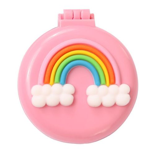 Cute Girly Heart Air Bag Comb Massaging Hair Comb Does Not Harm Hair Student Portable Folding Makeup Mirror Air Cushion Comb