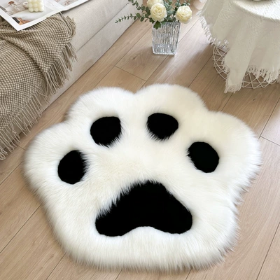Cartoon Anime Cat Claw Carpet Car Carpet - whiteblack-60cm-cat-claw