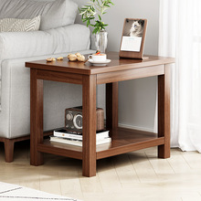 沙发边几客厅家用新中式小桌子小户型床头实木腿方桌简易茶几茶桌