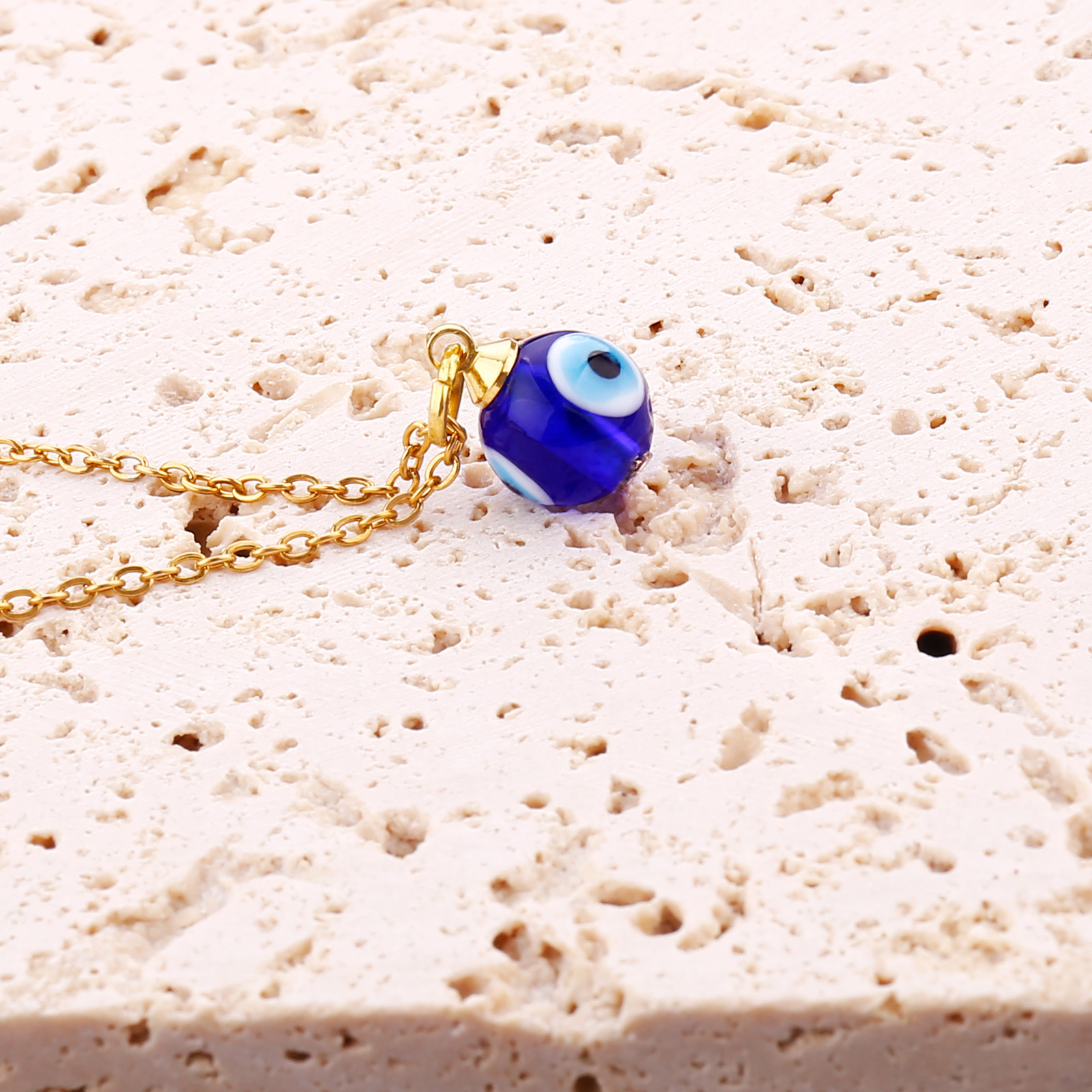 Simple Style Eye Stainless Steel glass Leather rope Womenu0027S Pendant Necklace 1 Piece