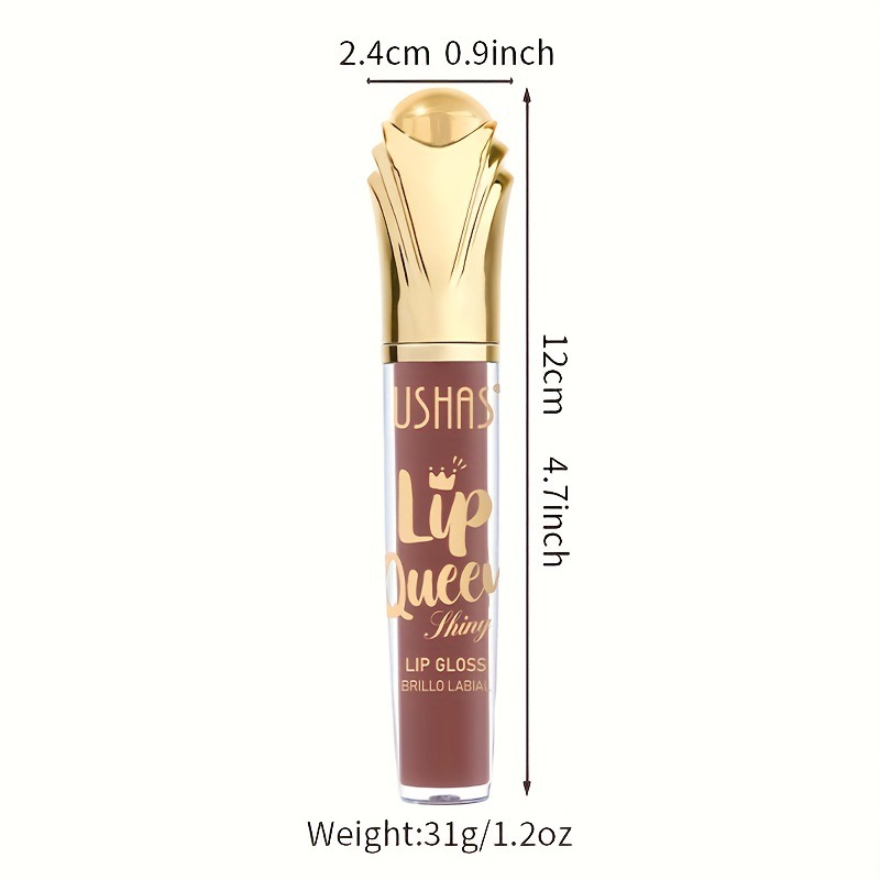 USHAS matte Lipgloss-Pailletten für lang anhaltende, feuchtigkeitsspendende, nicht an der Tasse haftende flüssige Kosmetika_voghion.com
