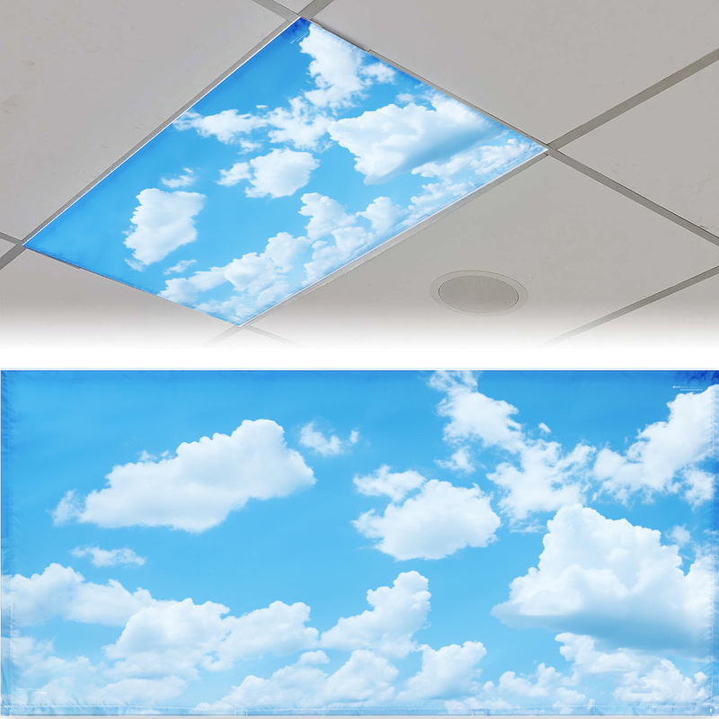 Amazon cross-border hot fluorescent lamp magnetic suction lampshade source factory shading eye protection lampshade soothes clouds