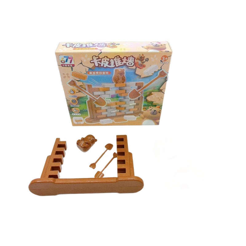 Interacción padre-hijo empuje hielo juguetes infantiles puzzle juego de mesa de dibujos animados caja de colores