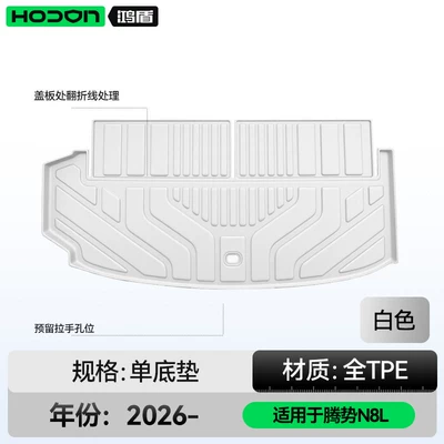 Trunk Mat – version of the Denza N8L, TPE - tengshi-n8l-white-trunk-mat-tengshi-n8l-26-models