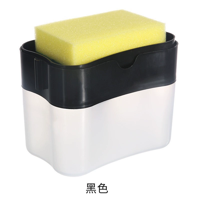 Кроссборс Dishwashing liquid presser box Kitchen sponge cleaning pot brush Add liquid dishwashing magic wipe small soap liquid box