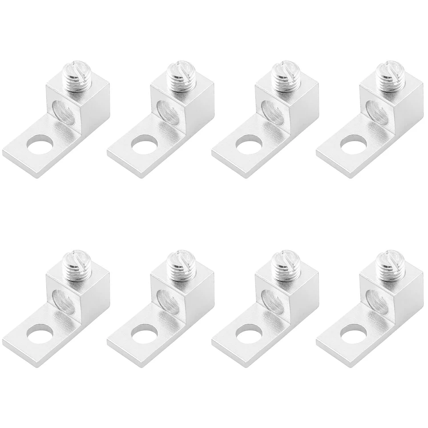 Mechanical Lug RLECS 8PCS 2AWG TA-2 1B2U 1-Hole Aluminum Ter