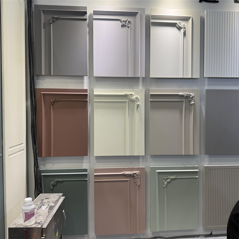 Baking Paint Decorative Panel Can Set Room Hangzhou French Middle Ancient Baking Paint Mixed Oil Kitchen Cream Style Wardrobe Door Panel Cabinet