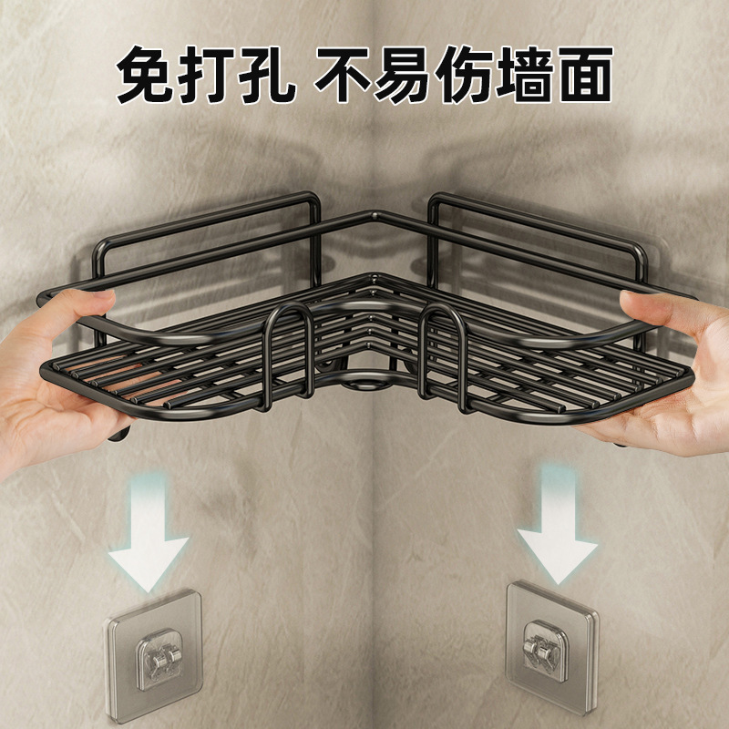 優勤トイレ棚トイレ棚壁掛け収納棚穴なし壁浴室収納棚|undefined