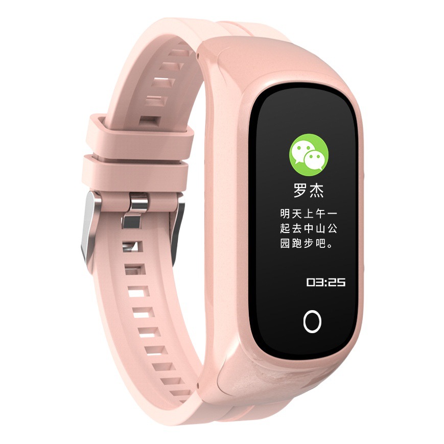 N8 pulsera inteligente auricular Bluetooth dos-en uno monitoreo de la salud del ritmo cardíaco llamada Bluetooth auriculares inalámbricos deportes al por mayor