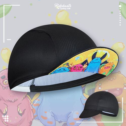 Cartoon pattern large head bicycle riding small hat helmet lining cap sport absorbent quick-dry breathable cycling equipment