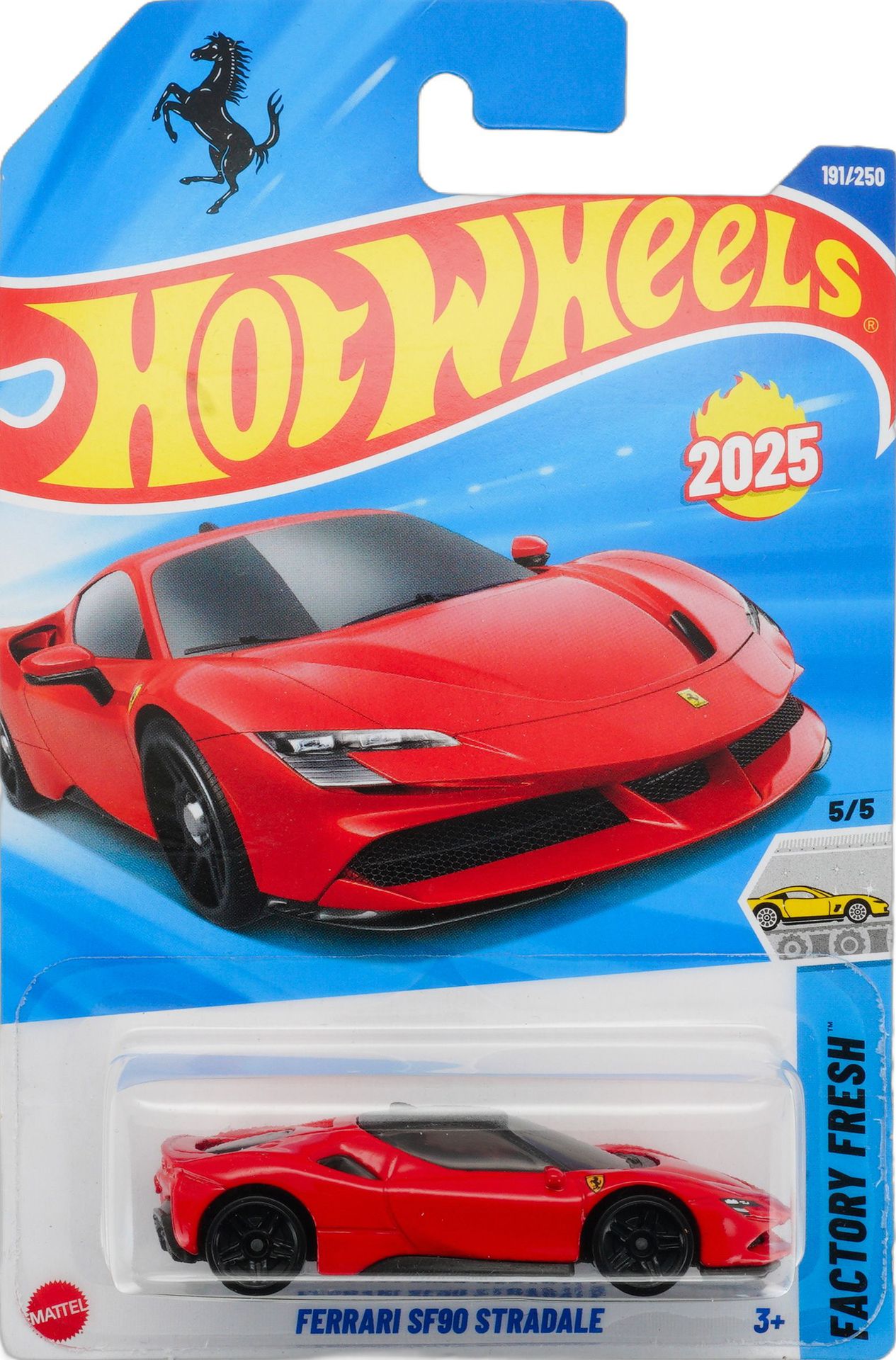 Hot Wheels C4982 Puka 2025J Ferrari SF90 Mercedes-Benz Porsche Bugatti Alloy Car Toys