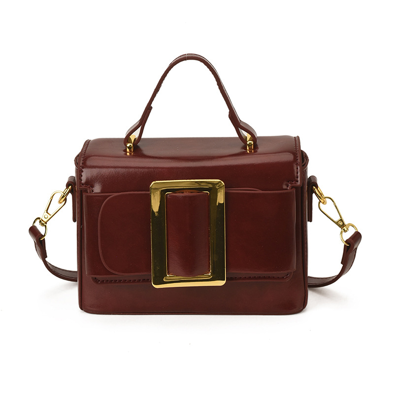 2026 nuevo bolso de mujer esmaltado alta sensación retro bolso de hombro al por mayor