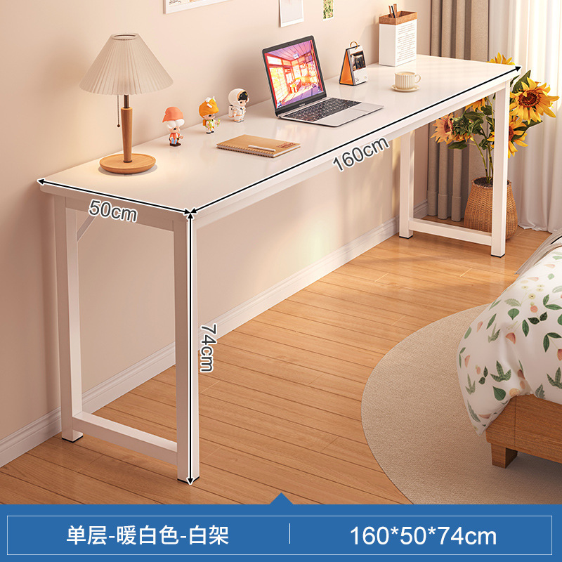 Mesa para habitación, dormitorio, escritorio de estudio, uso doméstico, mesa larga para niñas, casa de alquiler, escritorio de trabajo montado en la pared, escritorio de computadora para balcón estrecho.