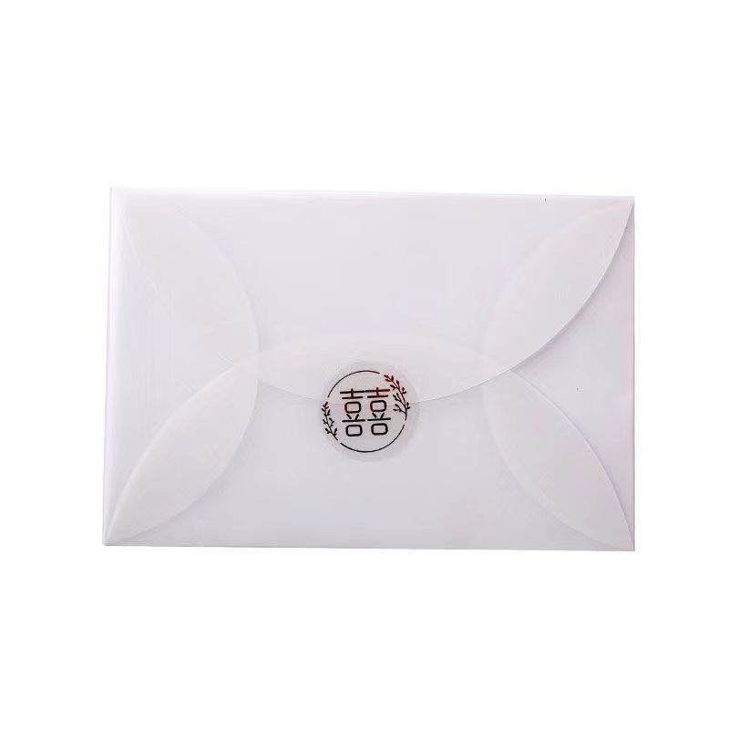 Fabricante al por mayor sobre de papel de ácido sulfúrico translúcido blanco personalizado papel de mantequilla de estilo occidental impresión de sobres de bronceado personalizado