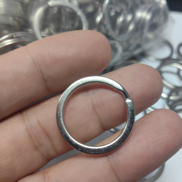 钥匙圈25MM铁质电镀镍色钥匙环钥匙扣公仔玩具饰品挂圈