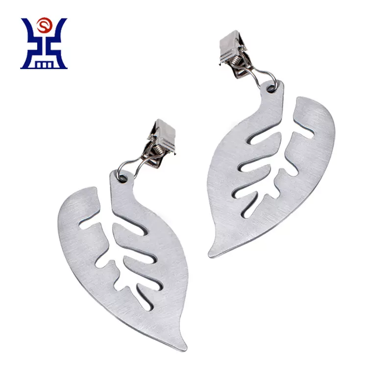 桌布夹家用不锈钢创意设计台布夹餐桌桌布保护金属树叶固定夹子