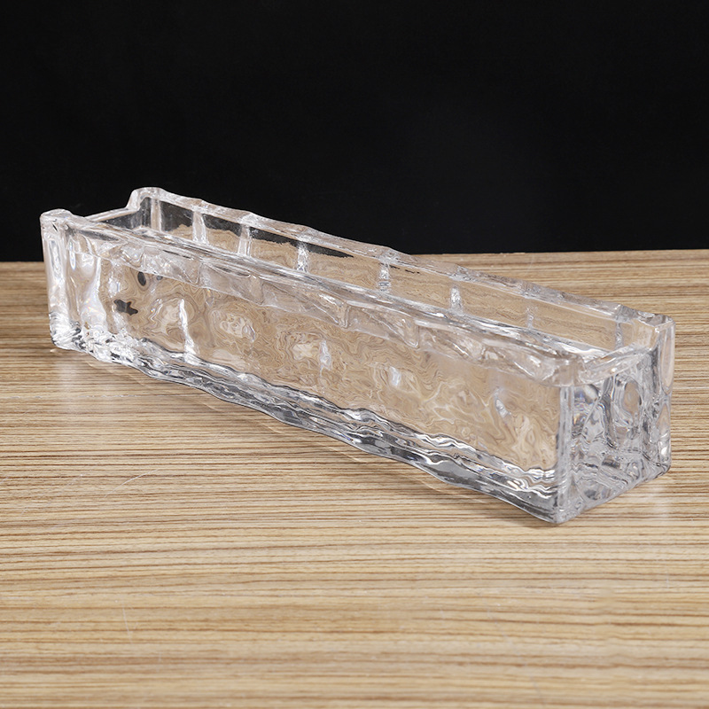 Transparente de doble cara ladrillo de cristal ladrillo de burbuja cuadrada puerta de entrada pared de mampostería ladrillo de cristal sólido ladrillo de cristal ladrillo de vidrio