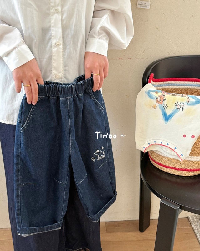 男童牛仔裤春秋新款男孩子宽松休闲裤子2025男宝潮酷洋气阔腿裤子|undefined