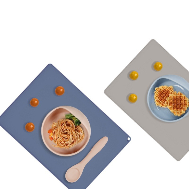 Se puede personalizar silicona rectangular antideslizante aislamiento térmico cojín de mesa almacenamiento plegable con deflector cojín para amasar cojín para estudiantes