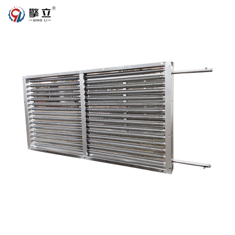 擎立工厂 空气散热器 翅片管热交换器封头 锂电池配套回收散热器