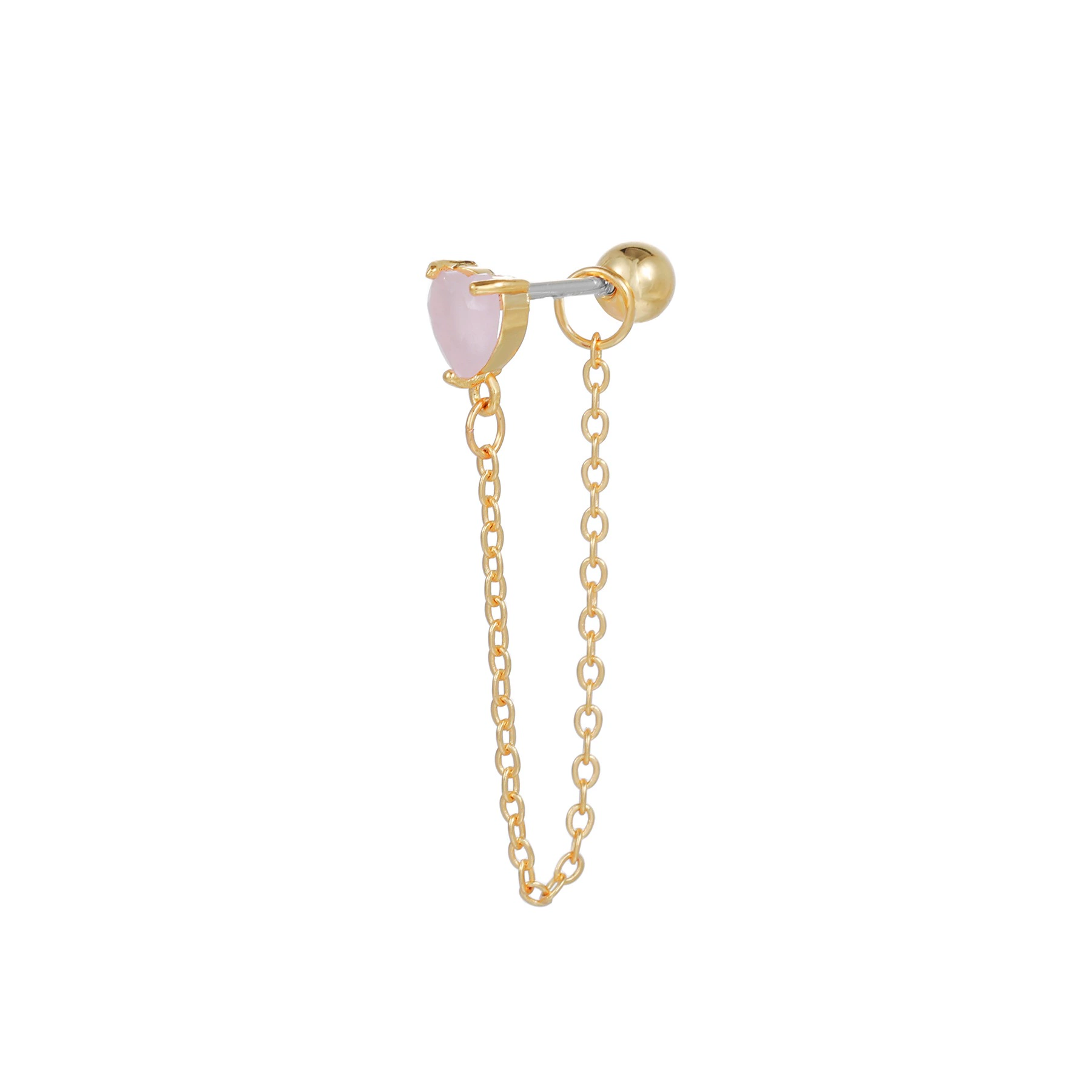 (Cross-border trading), fuchsia piercing, earrings