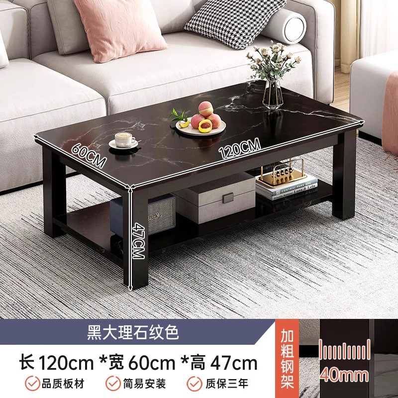 Fei Tan al por mayor mesa pequeña sala de estar 2024 nuevo tipo de pequeña casa de lujo ligero de alta sensación de mesa de té de vidrio de oficina creativa