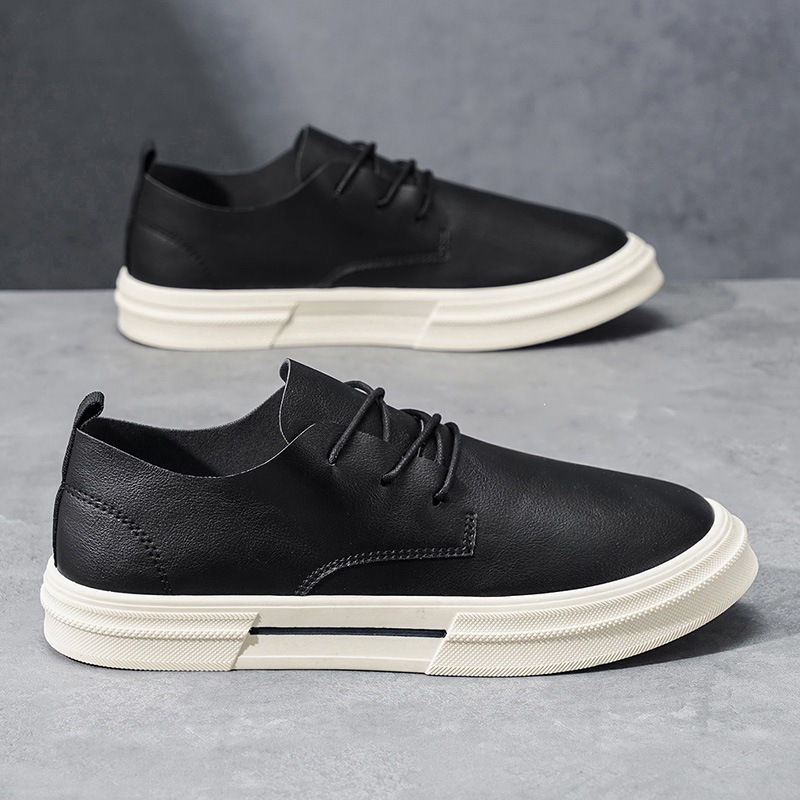 Tenis Casuales de Corte Bajo para Hombre de PU Transpirables y Ligeros para Verano