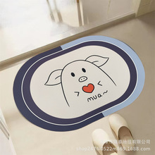 廠家定制硅藻泥軟墊衛生間地墊進門墊家用硅藻土吸水防滑地墊浴室