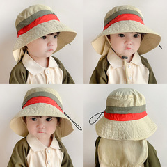 Summer Hat for Kids, Baby Sun Hat, Fisherman Hat for Boys and Girls, Breathable Sunshade Hat