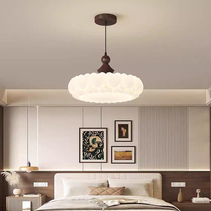 Lámpara de techo de restaurante de estilo antiguo, lámpara de dormitorio principal retro francés, personalidad creativa, lámpara principal de dormitorio de arte, lámpara de estudio para niños