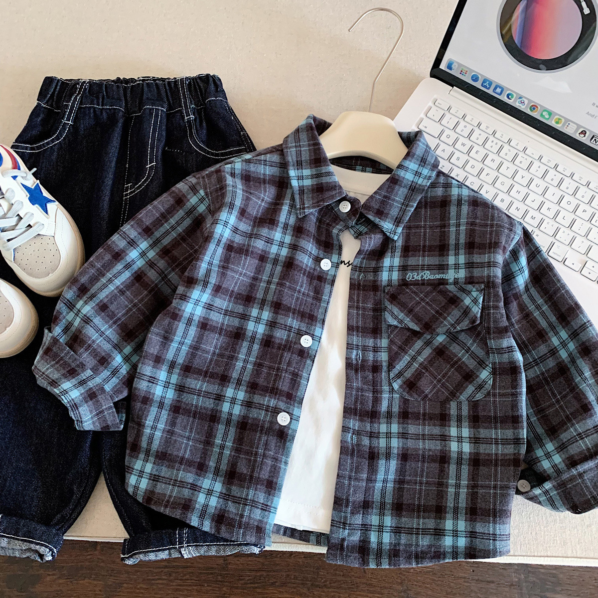 Children's autumn shirt