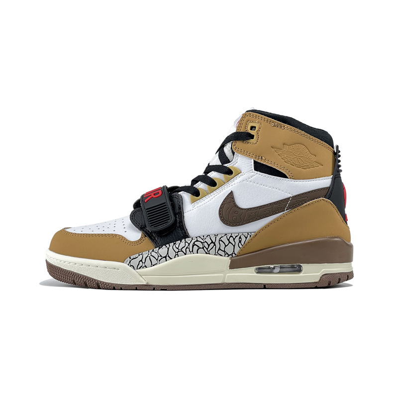 AJ312 하이탑 화이트 브라운