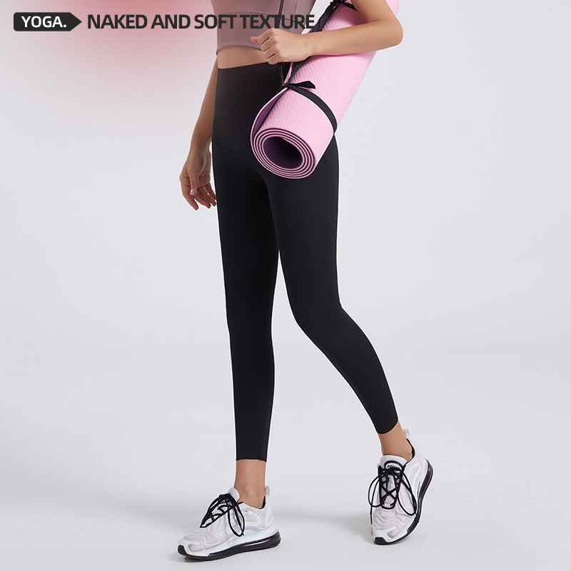 2024 nueva cintura alta cadera levantamiento Barbie pantalones cintura alta elástico apretado líquido yoga pantalones adelgazamiento desgaste exterior Pantalones deportivos