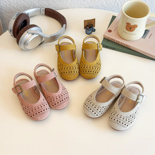 女童凉鞋2025夏新款儿童包头凉鞋韩版潮流宝宝鞋时尚镂空轻便鞋子