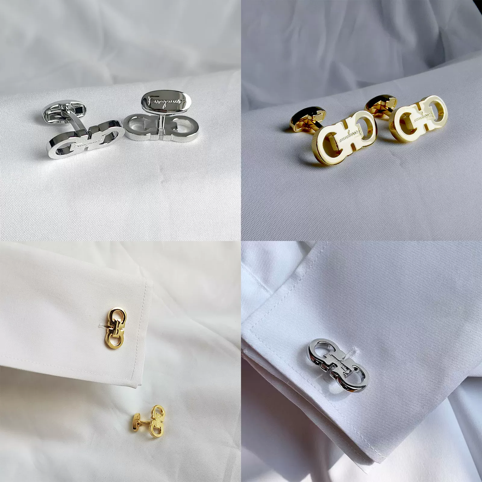 东莞高级金属法式袖扣男士商务正装Logo袖钉拉菲衬衫袖口扣鲸鱼脚