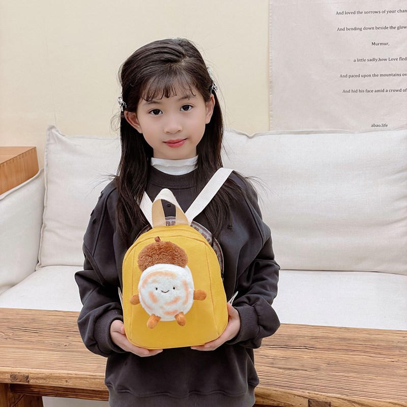 Jardín de infantes bebé mochila de peluche encantadora mochila para niños y niñas nueva mochila mini para niños