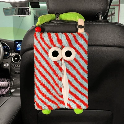 Car tissue box/set Ladies - as-shown-in-the-figure-funny-tissue-box-red-and-blue
