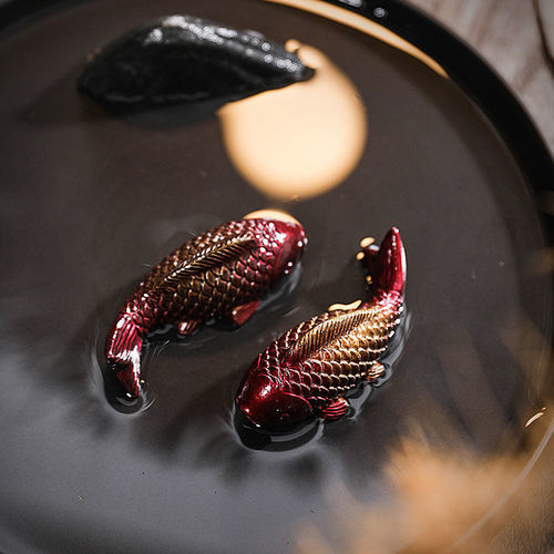 Tea table ornaments, new trendy Internet celebrity color-changing fish tea pet ornaments can be used to raise tea and play with tea