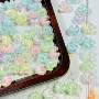 果冻色立体通孔月亮异形珠