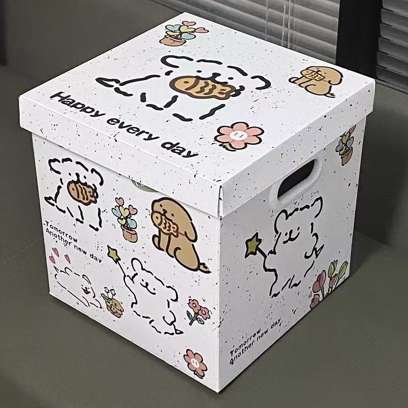 貪欲な子犬ギフトボックスバレンタインデーギフト包装ボックスガールハート誕生日ギフト空箱収納ボックス漫画ギフトボックス|undefined