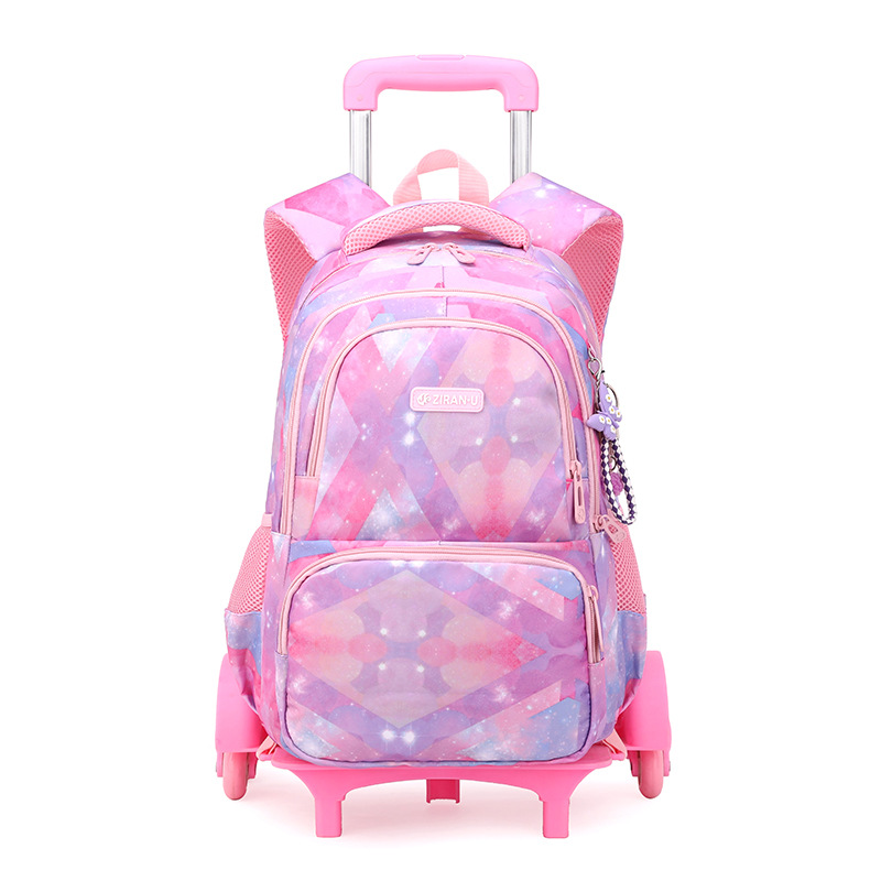 Peces naturales nueva mochila trolley conjunto de tres piezas estudiante de la escuela primaria hombres y mujeres de gran capacidad mochila de moda entrega popular