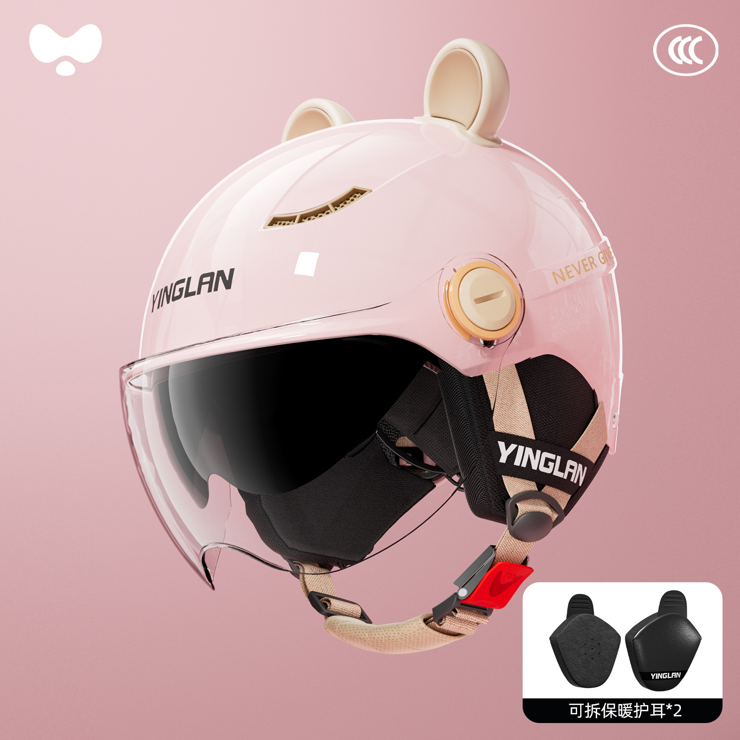 Universal – Motosiklet kaskı (dəbilqə) Certified Cute Winter - 3cheatmax