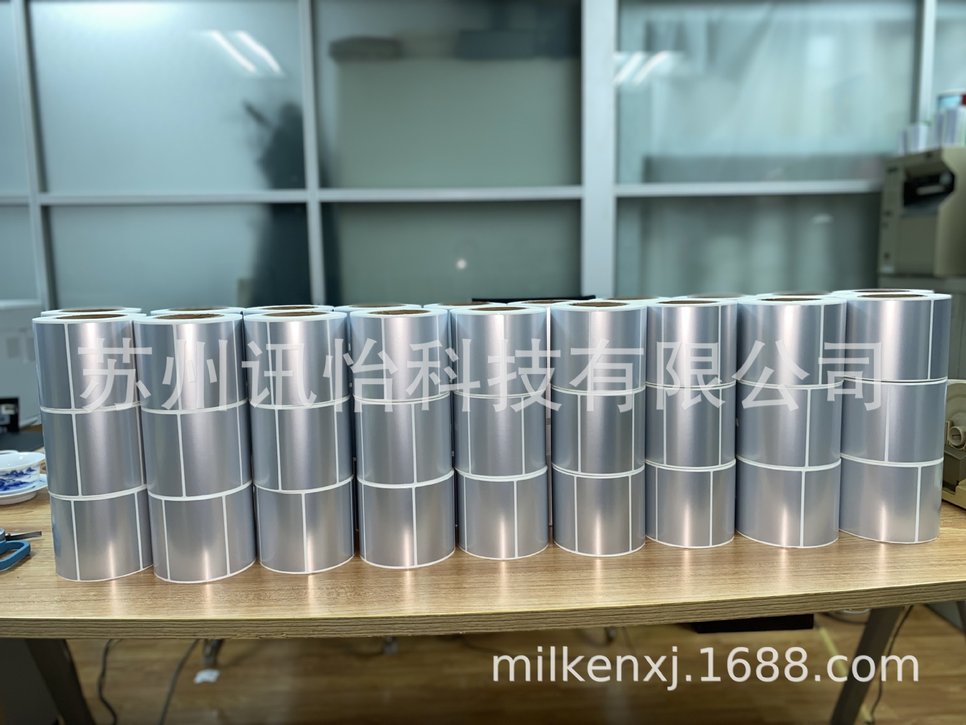 盐城FASSON-72826M聚酯标签203*102mm非标印刷定UL覆保护膜标签厂