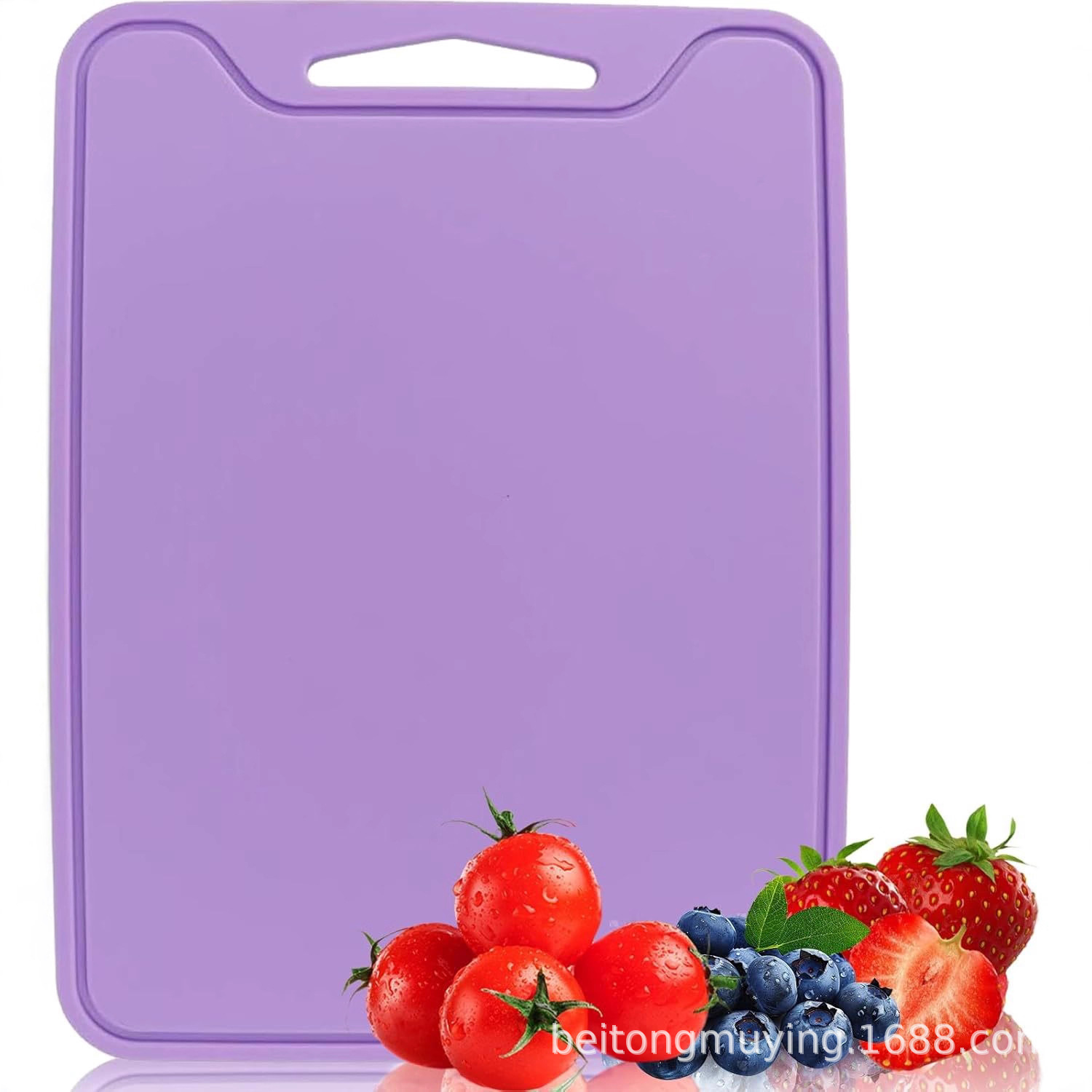 Nuevo tipo transfronterizo de tablero de corte de frutas y verduras de grado alimenticio tablero de corte de frutas y verduras antideslizante tablero de verduras espeso