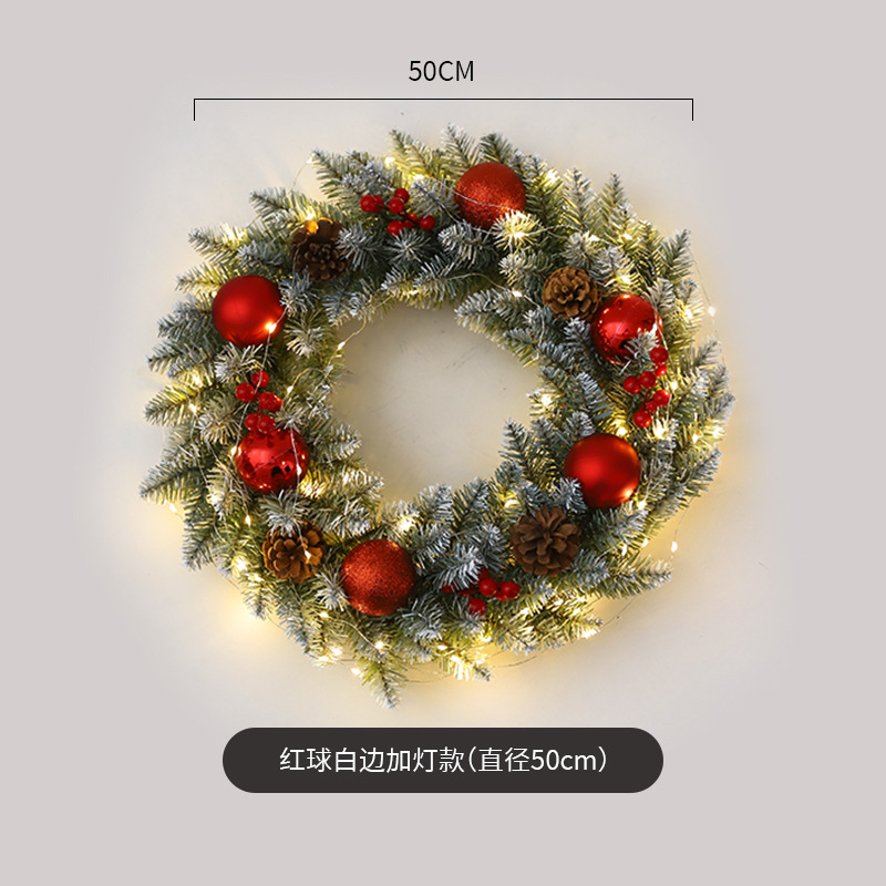 Amazon popular guirnalda de Navidad ratán 40/50/60cm decoración de Navidad Garland decoración escena diseño