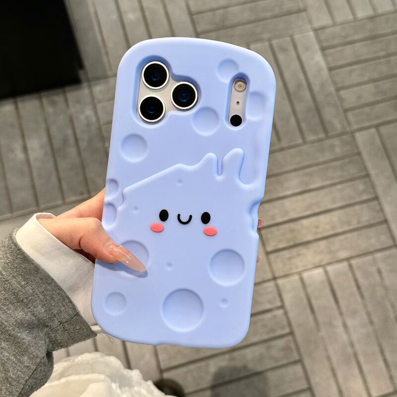 Cute Haze Blue Cheese Expression iPhone 17 Case Suitable for Apple 16, 14/15 Pro Max, Anti-Drop Phone Case for 13 Cute Haze Blue Cheese Expression iPhone 17 Case Suitable for Apple 16, 14/15 Pro Max, Anti-Drop Phone Case for 13